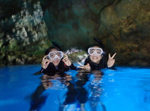 青の洞窟シュノーケル